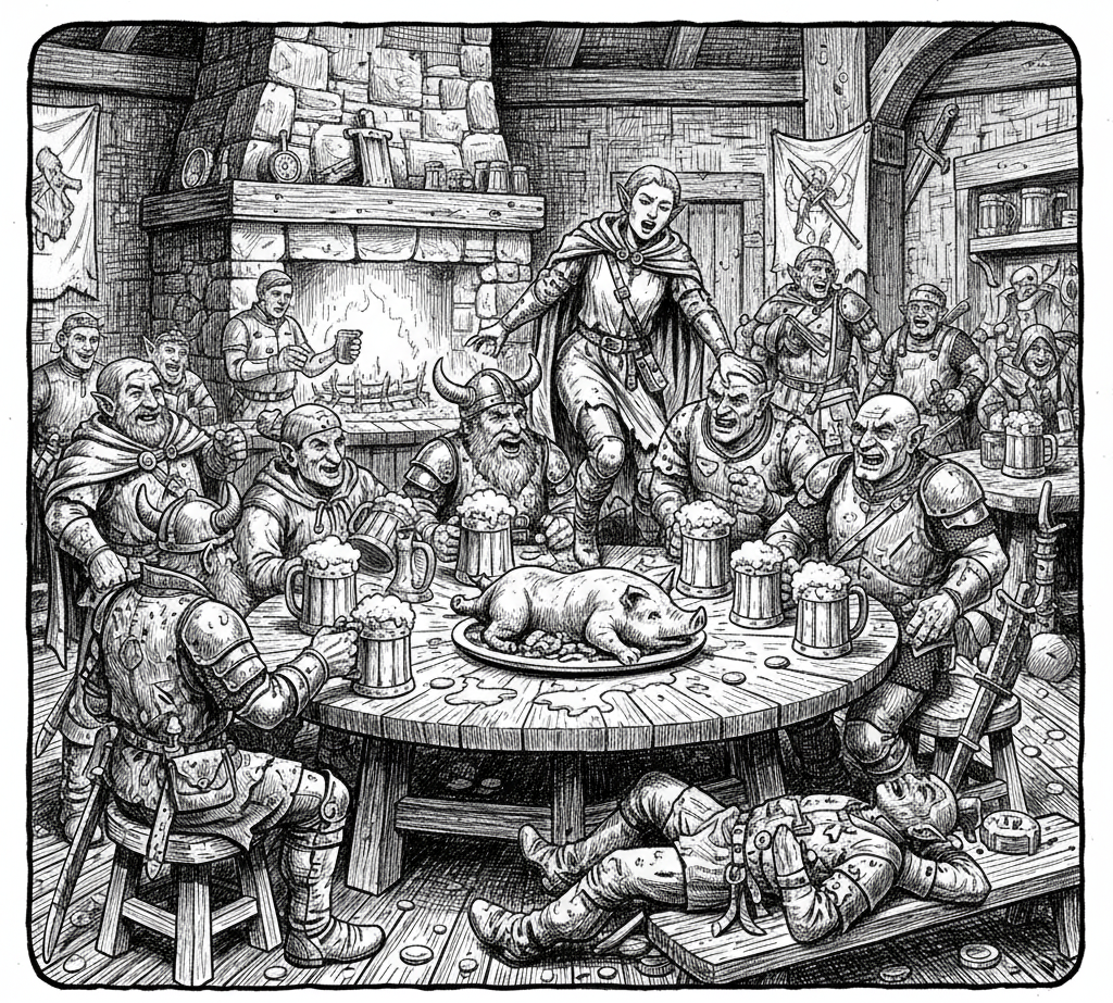 Carousing is the Best Prep: How to Turn Gold into Rumours and Immediate Action